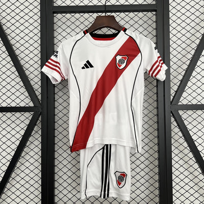 Kids River Plate Jersey 25/26 Home Football Kit Soccer Jersey