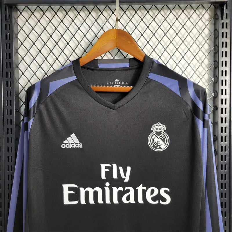 Real Madrid Jersey Third Kit 2016 2017 Retro Long Sleeves
