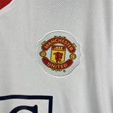 Man United Jersey Away Kit 2007/08 Retro Long Sleeves Football Team Soccer Shirt