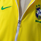 Brazil Windbreaker 2010-11 Yellow Football Kit Soccer Jersey - PalmSportss