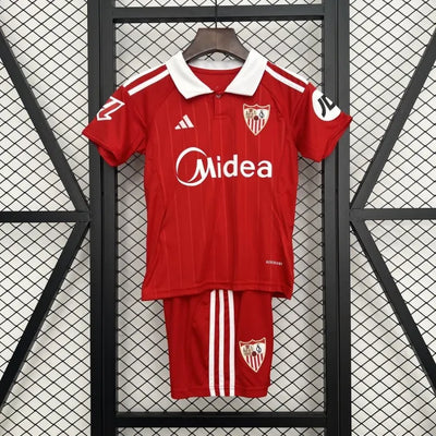 Kids Sevilla Away Jersey 25/26 Football Kit Soccer Jersey