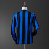 Inter Milan Jersey 2009-10 Home Retro Football Kit Long Sleeves