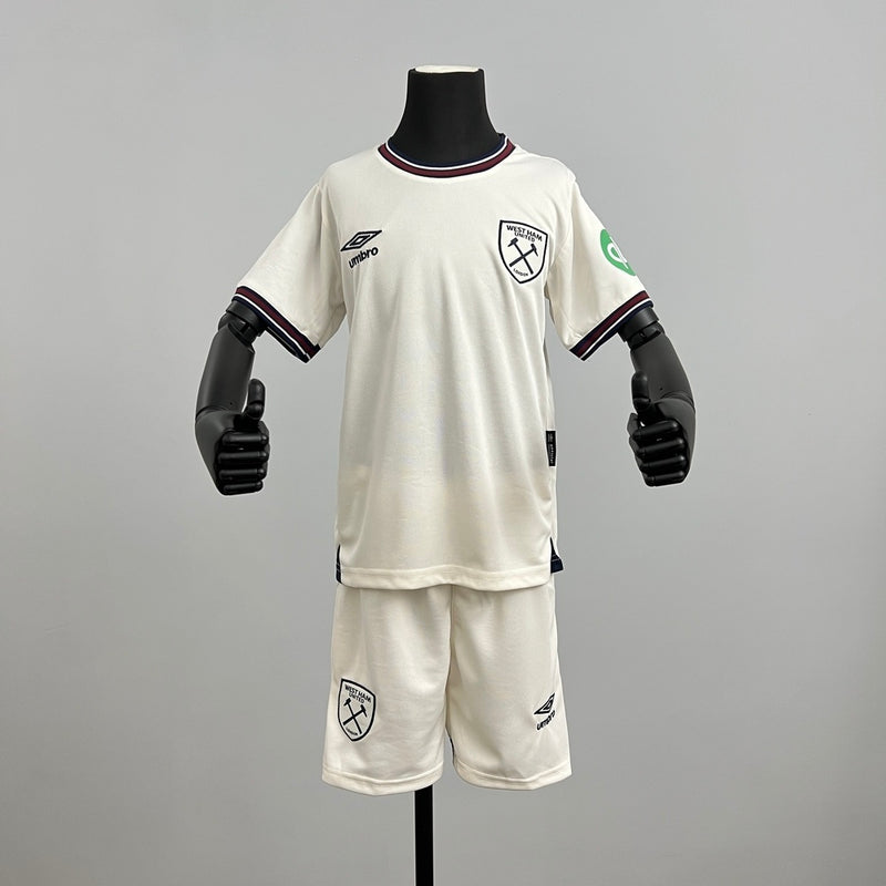 Kids West Ham United Jersey 25/26 Away Football Kit Soccer Jersey