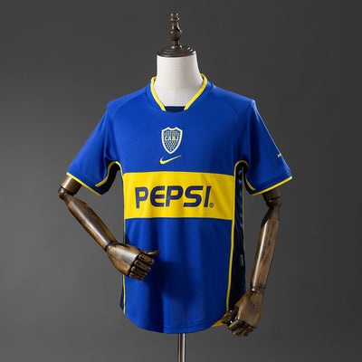 Boca Juniors Jersey 2002-03 Home Retro Football Kit