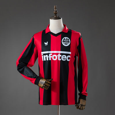 Frankfurt Home Jersey 1983-1984 Retro Long Sleeves Football Kit Soccer Shirt