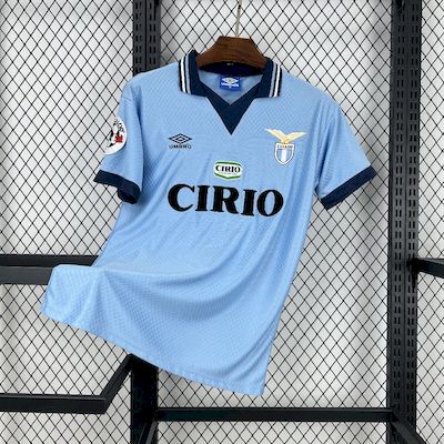 Retro Lazio Jersey 1996-97 Home Football Kit Soccer Shirt