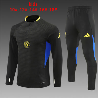 Kids Manchester United Training Tracksuits 25/26 Football Kit Soccer Jersey