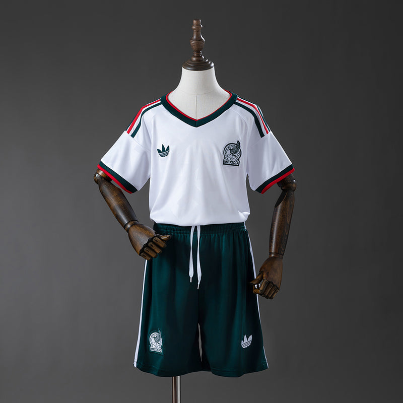 Kids Mexico Jersey 2026 World Cup Away Football Kit Soccer Shirt