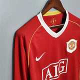 Manchester United Jersey Home Kit 2006/07 Retro Long Sleeves Football Team Soccer Shirt - PalmSportss