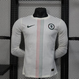 Player Version Chelsea Away Jersey 25/26 Long Sleeves Football Kit Soccer Jersey - PalmSportss