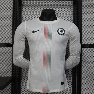 Player Version Chelsea Away Jersey 25/26 Long Sleeves Football Kit Soccer Jersey