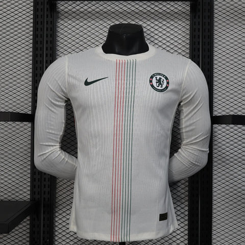 Player Version Chelsea Away Jersey 25/26 Long Sleeves Football Kit Soccer Jersey