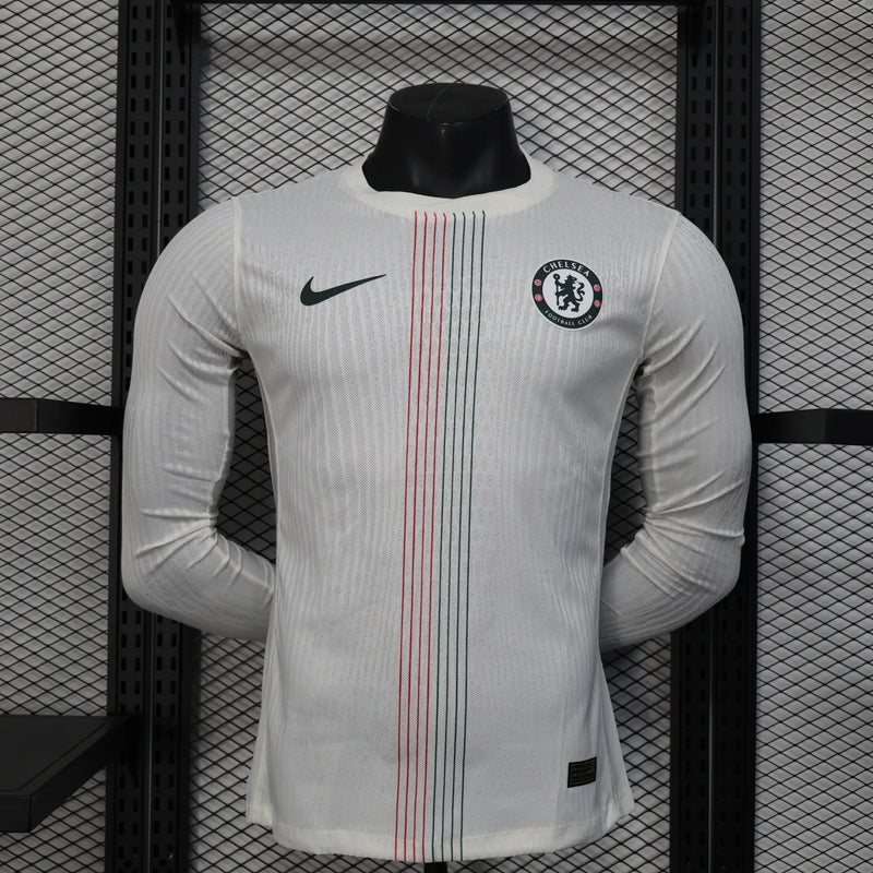 Player Version Chelsea Away Jersey 25/26 Long Sleeves Football Kit Soccer Jersey