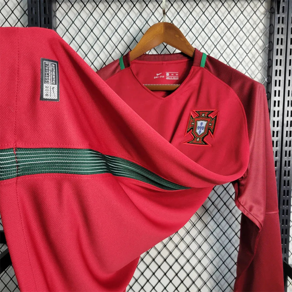 Portugal Jersey Home kit 16-17 Retro Long Sleeves