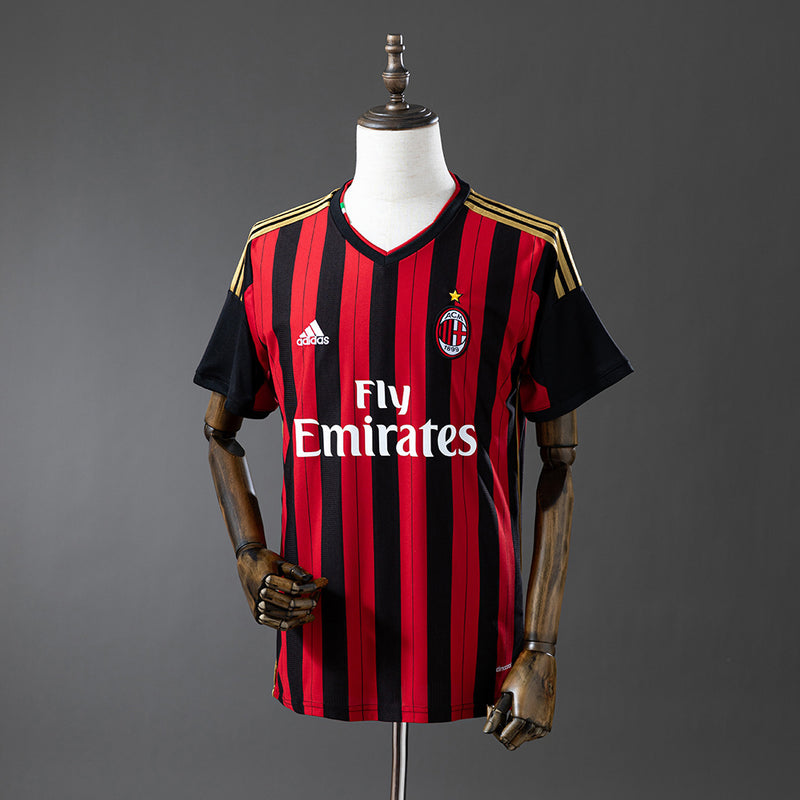 AC Milan Jersey 2013-14 Home Retro Football Kit