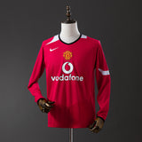 Man United Jersey 2004/06 Home Retro Kit Long Sleeves
