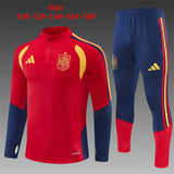 Kids Spain Training Tracksuits 2026 Football Kit Soccer Jersey