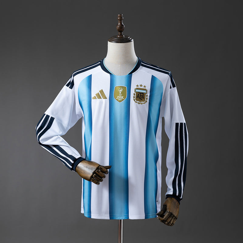 Argentina Home Jersey 2026 World Cup Long Sleeves Football Kit Soccer Shirt