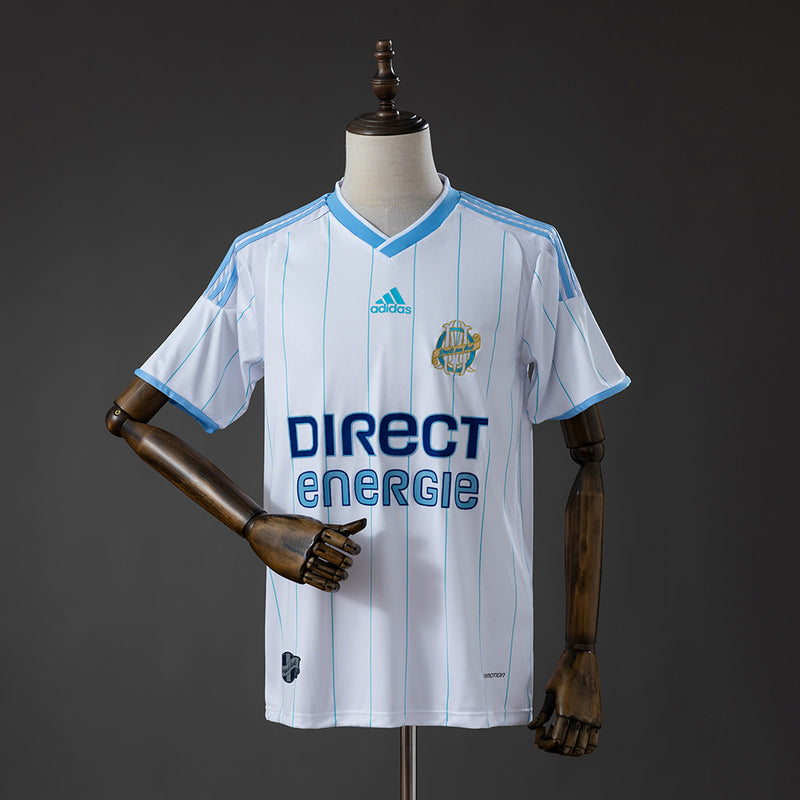 Marseille Home Jersey 2009-2010 Retro Football Kit Soccer Shirt