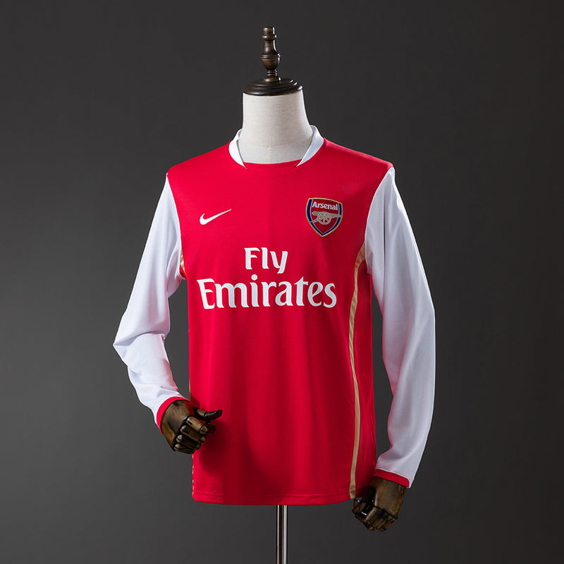 Arsenal Jersey 2006-07 Home Retro Football Kit Long Sleeves