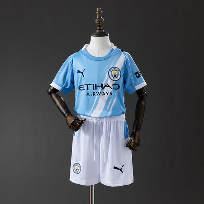 Kids Manchester City Jersey 25/26 Home Football Kit
