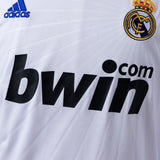 Real Madrid Jersey 2010-11 Home Retro Kit Long Sleeves