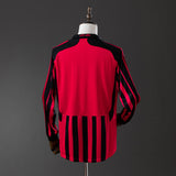AC Milan Jersey 2007/08 Home Retro Football Kit Long Sleeves
