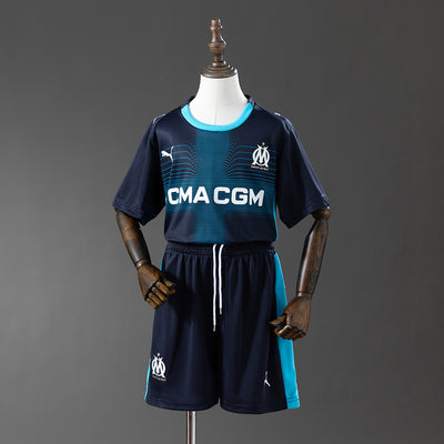 Kids Marseille Jersey 25/26 Away Football Kit