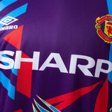 Man United Jersey 1992-94 Goalkeeper Retro Football Kit Long Sleeves