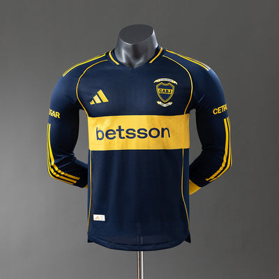 Boca Juniors Jersey 25/26 Home Long Sleeves Football Kit Player Version