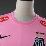 Santos Pink Jersey 2012-2013 Long Sleeves Retro Football Kit Soccer Shirt PalmSportss