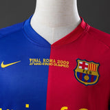 Barcelona Jersey 2008-09 Home Retro Football Kit Long Sleeves