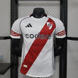 Player Version River Plate Jersey 25/26 Home Football Kit Soccer Jersey - PalmSportss