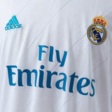 Real Madrid Jersey 2017/18 Home Retro Football Kit Long Sleeves