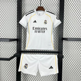 Kids Real Madrid Home Jersey 25/26 Football Kit Soccer Jersey - PalmSportss