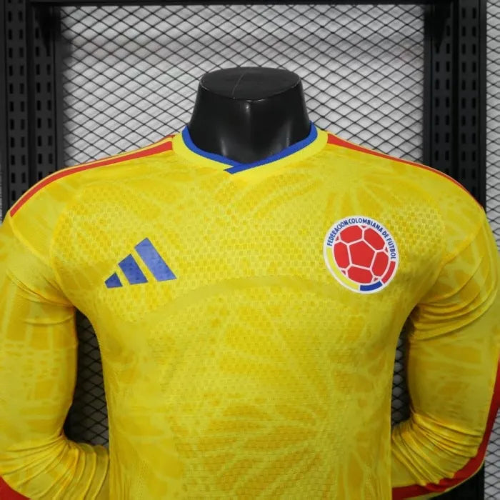 Colombia Jersey 2026 World Cup Football Kit Player Version Long Sleeves
