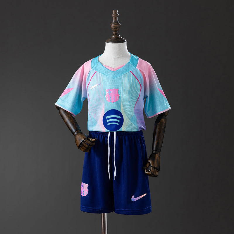 Kids Barcelona Jersey 25/26 Special Football Kit