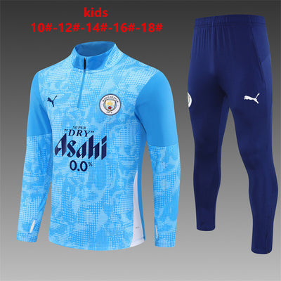 Kids Manchester City Training Tracksuits 25/26 Football Kit Soccer Jersey