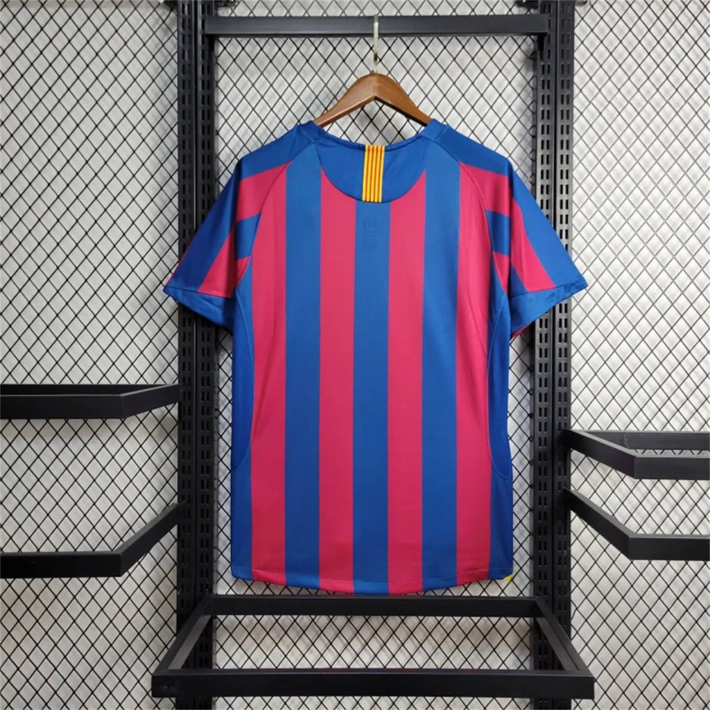 Retro Barcelona Jersey 2005-06 Home Football Kit Soccer Shirt