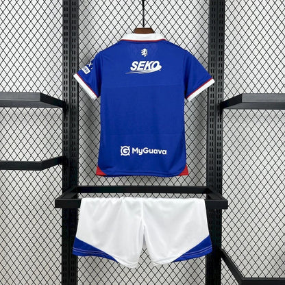 Kids Rangers Jersey 25/26 Home Football Kit Soccer Jersey