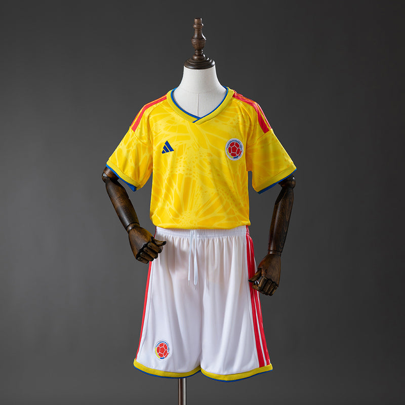Kids Colombia Jersey 2026 World Cup Football Kit Soccer Jersey