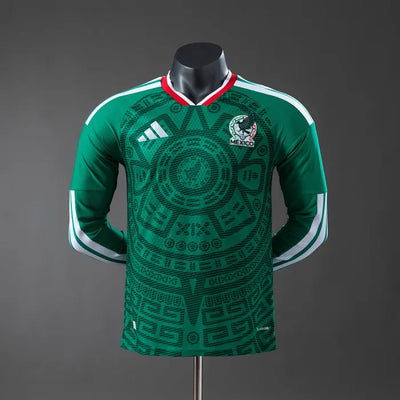 Player Version Mexico Home Jersey 2026 World Cup Football Kit Long Sleeves