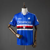 Sampdoria Home Jersey 2000-2001 Retro Football Kit Soccer Shirt