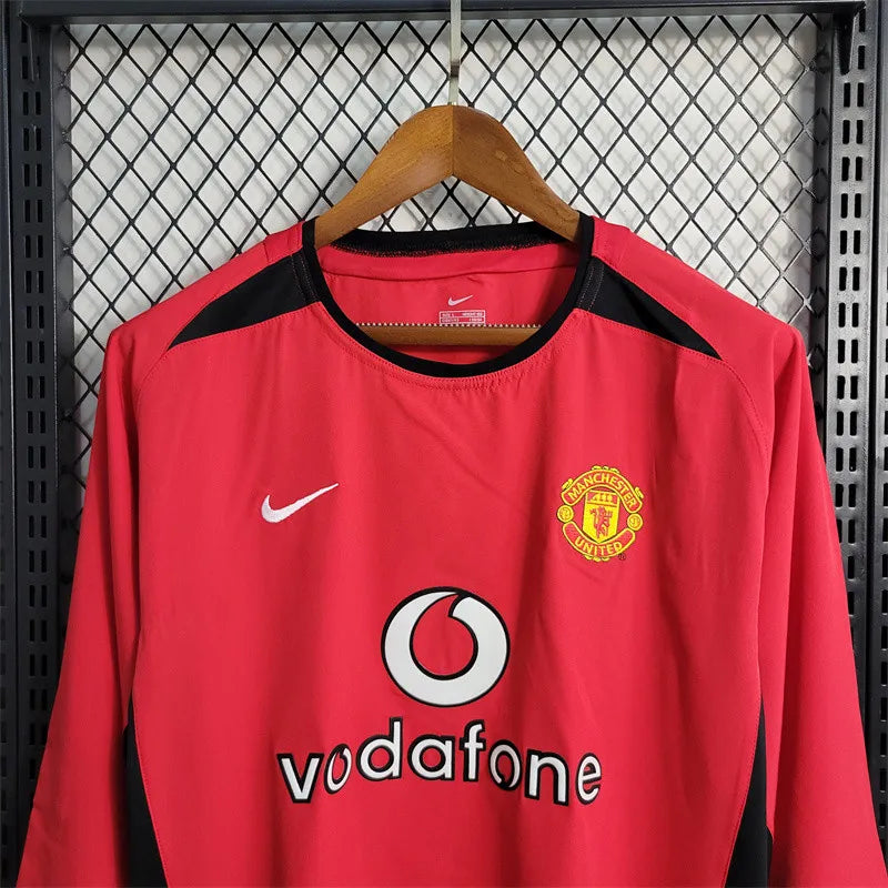 Manchester United Jersey Home kit 2003/04 retro Long Sleeves Football Team Soccer shirt