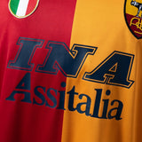 Rome Jersey 2001-02 Home Retro Football Kit Long Sleeves