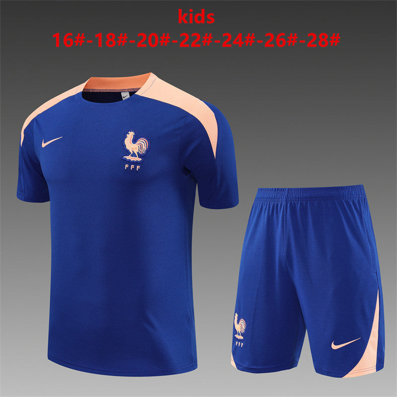 Kids France Training Tracksuits 25/26 Football Kit Soccer Jersey
