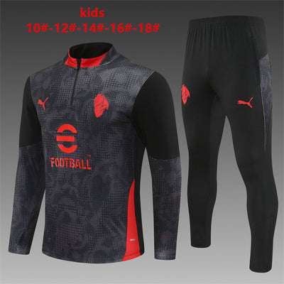 Kids AC Milan Training Tracksuits 25/26 Football Kit Soccer Jersey