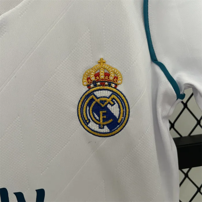 Retro Kids Real Madrid Home Jersey 17/18