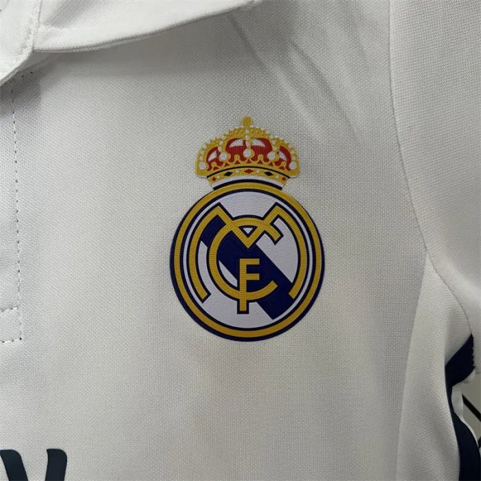 Retro Kids Real Madrid Home Jersey 16/17