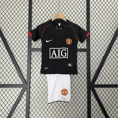 Camiseta retro de visitante del Manchester United para niños 07/08